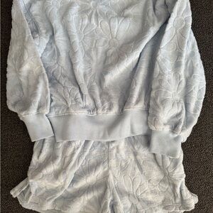 Old Navy Light Blue Sweater and Shorts Set